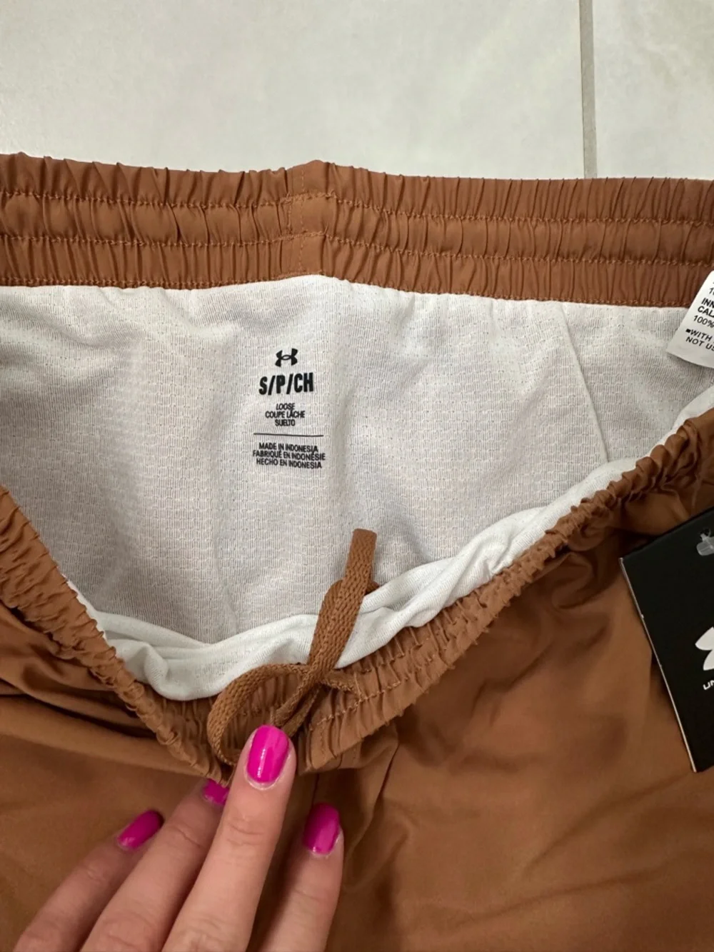 Under Armour Women's Rust Athletic Running Shorts - Picture 3 of 6